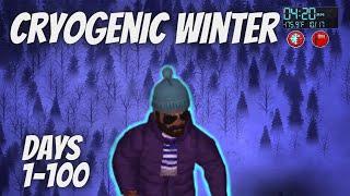 I Survived 100 Days of CRYOGENIC WINTER In Project Zomboid