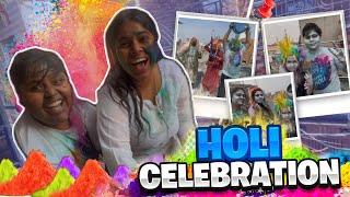 Khatarnak HOLI CELEBRATIONSilver man bana dia||HOLI VLOG||#holi