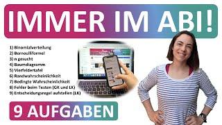  ZUSAMMENFASSUNG ABI 2025 STOCHASTIK | Diese 9 Aufgaben kommen immer im Mathe Abitur dran!