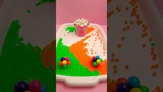 Pink Bucket & Tubes – Mesmerizing Reverse! #reversevideo #colorful #pearls #bucket