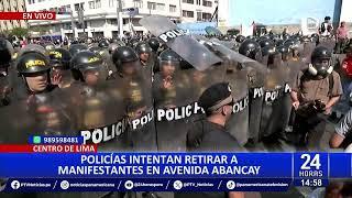 Paro Nacional: protestas en Cercado de Lima y bloqueos de vía en provincias (10/4)