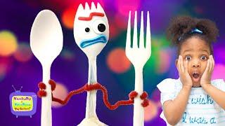 Kyraboo Meets Forky | Toy Story 4 Skit