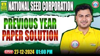 National Seed Corporation Exam Analysis | NSC Previous Year Paper Solution | by Vivesh Sir