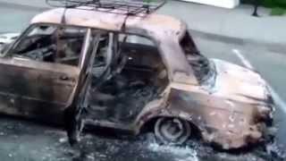 Ukraine War - Russian armed forces shelling Lugansk Ukraine