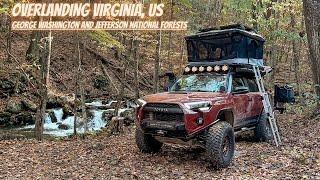 OVERLANDING VIRGINIA / GEORGE WASHINGTON & JEFFERSON NATIONAL FORESTS / CAMPING AT WATERFALLS