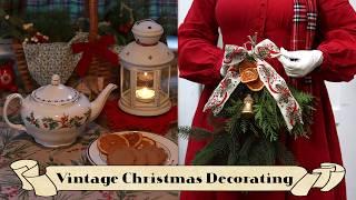 Vintage Christmas Decorating in a Cozy CottageHoliday Cottagecore Crafts