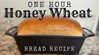 1-Hour Honey Wheat Bread  Quick & Easy Homemade Bread Recipe #bread