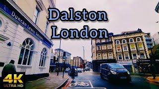 Dalston London [4K] Driving of  Neighbourhood in East London