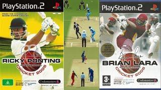 Ricky Ponting International Cricket 2005 (PS2) Double Wicket Ponting+Tendulkar Vs Flintoff+Kallis