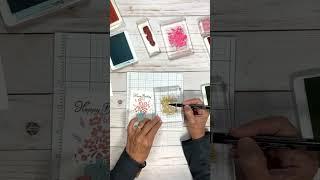 Learn to make greeting cards by stamping with a SIP! #stamps #ink #paper #cardmaking #diy #shorts