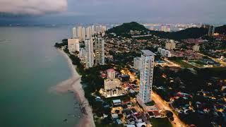 2021 Tanjung Bungah Beach HD Drone Penang Malaysia Mavic Air 2S