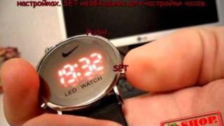 Часы наручные led watch nike.avi