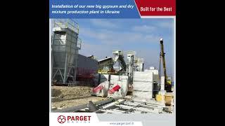 Installation of our new big gypsum and dry mortar production plant in Ukraine