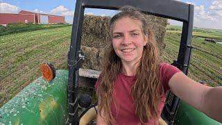 Filling The Barn With Bales!