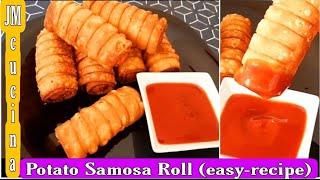 Potato Samosa Roll Recipe | Crispy Potato Roll Recipe | Snack Recipe | JM Cucina