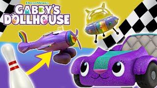 Race Day CRAFTING! ️Racecar, ️ Plane  Spaceship DIY! | GABBY'S DOLLHOUSE