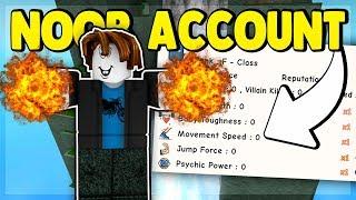 ROBUX MADE MY NOOB ACCOUNT DESTROY EVERYONE! (ROBLOX SUPER POWER TRAINING SIMULATOR)