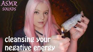 ASMR Sounds | Cleansing Negativity (smudge sticks & meditation bells)