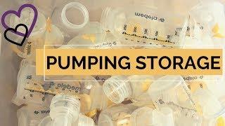 Pumping Storage || How I Store & Organize Pump Parts! #breastpumpstorage #breastfeeding #momhacks