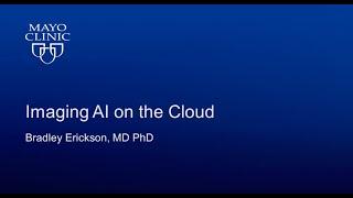 Brad Erickson: Imaging AI on the Cloud