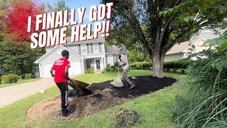 Father And Son Revive Mulch Bed