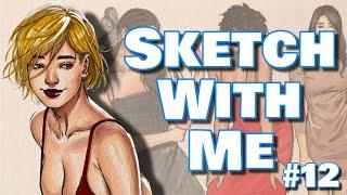 sketch with me #12 - music used in my videos, DMs, and the comments