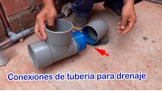 Learn how to make water and drainage connections for a complete bathroom