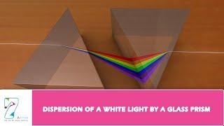 DISPERSION OF A WHITE LIGHT BY A GLASS PRISM