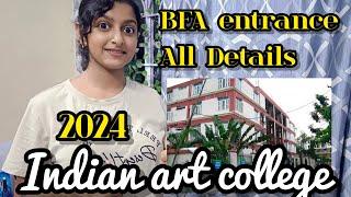 Indian College of art and Draftmentship Kolkata BFA entrance exam details 