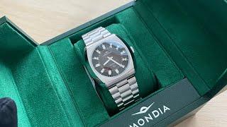 Men's Mondia watch History - Silver / Black 38 MM Automatic