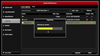 How to upgrade a Hikvision NVR or DVR locally