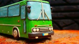 Ikarus 250 Как слепить автобус из пластилина |Tutorial how to sculpt bus from clay(Play Doh)