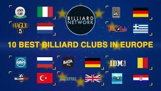 10 Best Billiard Clubs in EUROPE - by Billiard Network