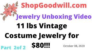 Unboxing 11 pounds of Vintage Jewelry from ShopGoodwill.com for resale on Ebay, Poshmark, Mercari