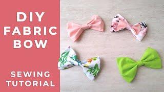 How to Make Fabric Bows | DIY Fabric Bow + Hair Bow Tutorial