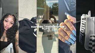 maintenance vlog: lashes, hair, nails + shopping for essentials