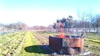 Making Biochar On the Farm - Vina, CA