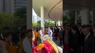 Dance and Dhol beats welcome PM Modi in Singapore | #shorts