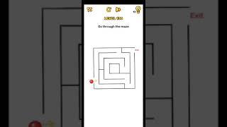 Brain blow level 136 go through the maze walkthrough solution