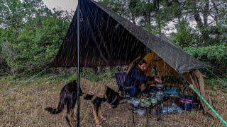 I Haven't Seen A Rainstorm Like This In A Long Time | We Camped in Heavy Rain, Hail and Thunder