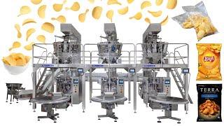 Automatic Potato Chips/ Popcorn Vertical Weighing And Packing Line