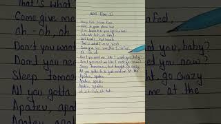 APT Song Lyrics | Rosè | Part III | SR Creator. #shorts #rosé