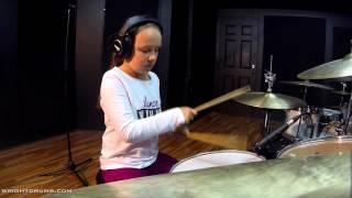 Wright Drum School - Jessie Woodend - Mark Ronson Uptown Funk Drum Cover