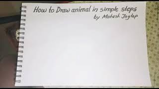 How to Draw Horse in simple steps.