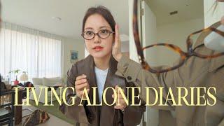 Living Alone Diaries | Finally back home in NYC, girl's sleepover & ramyun mukbang, spring shopping!