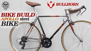 BIKE BUILD || APOLLO VINTAGE ROADBIKE HYBRID OLD BIKE || BULL HORN