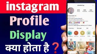 Instagram Me Profile Display Kya Hota Hai | What Is Profile Display On Instagram