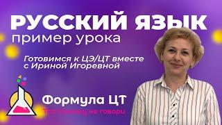 РУССКИЙ ЯЗЫК - ПРИМЕР УРОКА, ГОТОВИМ К ЦТ ЦЭ - ФОРМУЛА ЦТ