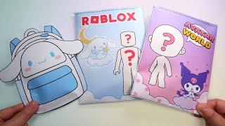 [Paper Diy] 로블록스 산리오 outfit 블라인드백 / 시나모롤 가방 Roblox · Avatarworld Sanrio Outfits Blind Bag