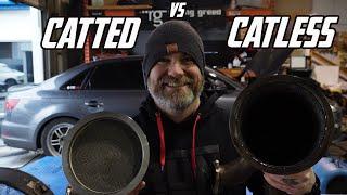 Does a Catless Downpipe Make More Power Than a Catted Downpipe? Audi B9 S4